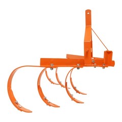 Cultivator with 6 Spring Steel Shanks 3 Point Quick Hitch Adujustable 18in-40in