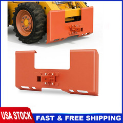 3/8″ Thick Skid Steer Mount Plate 3000LBS Capacity w/2″ Removable Hitch Receiver