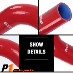 Red Radiator Hose Set Upper Lower & Bypass Hoses Fit For John Deere Models New
