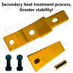 6737322Y Flush Mount Bolt On Teeth Kit 5 Set For Bobcat Skid Steer Loader