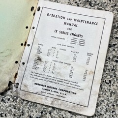 Hercules Motors IX Series Operation and Maintenance Manual