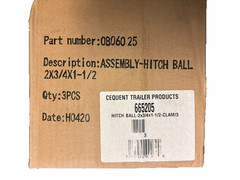 3 PACK FULTON Cequent Chrome 2″ Hitch Ball 3/4 Shank x 1-1/2 3500 LB