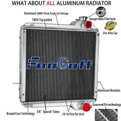 234876A2 234876A1 Radiator Fit Case Backhoe 570LXT 580L 580SL/586E 590SL P70 P85
