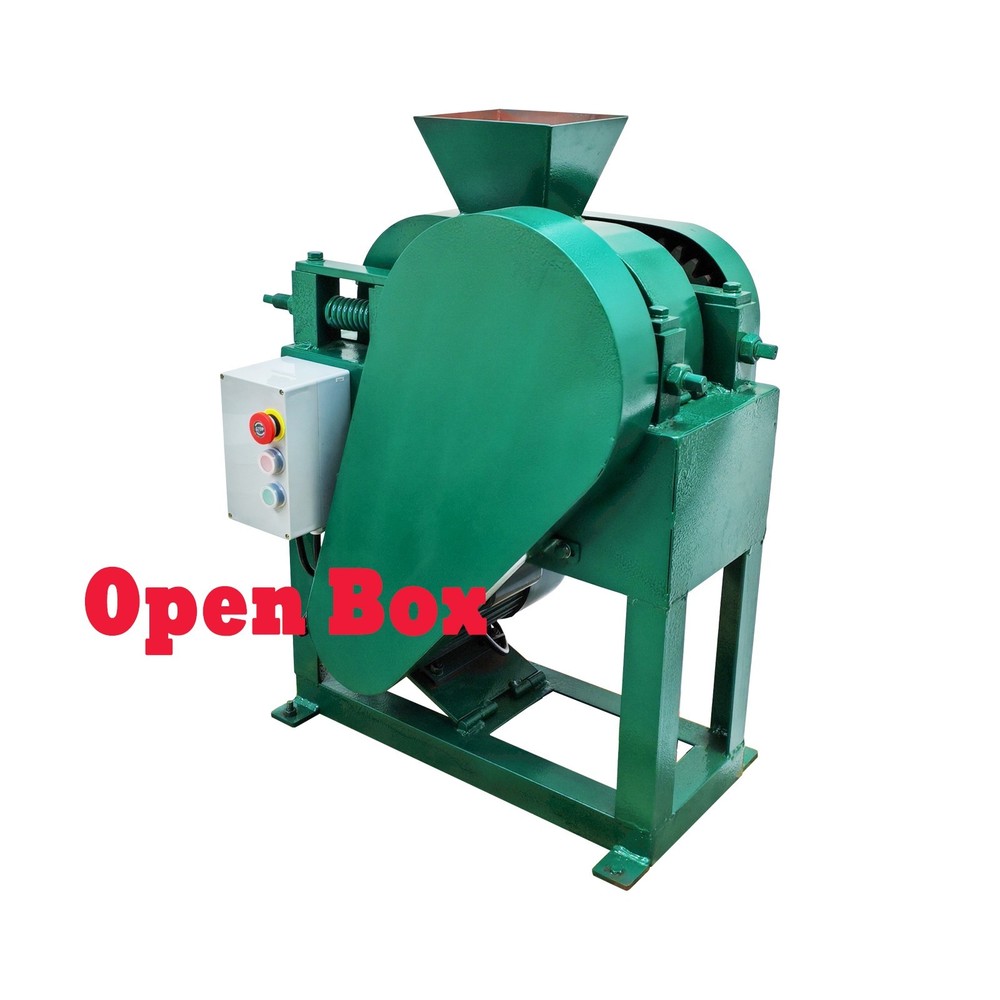 Open Box! Double Roller Crusher for Coal Stone Crushing Milling Machine 220V