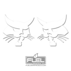 Bobcat Logo Vinyl Decal / Sticker 2-Pack for Skid Steers, Excavators, Implements