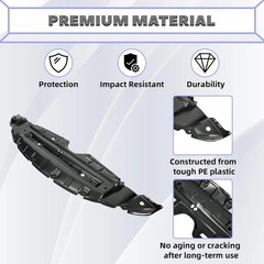 HECASA Front Engine Splash Shield Compatible with 2011-2020 Toyota Sienna Unde