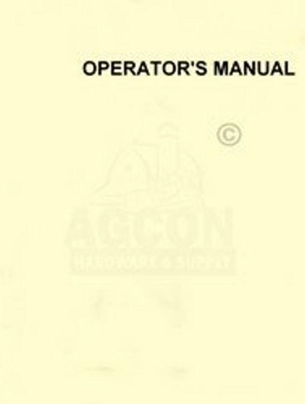 CASE 1167FHA Row Crop Unit 200 Forage Operators Manual