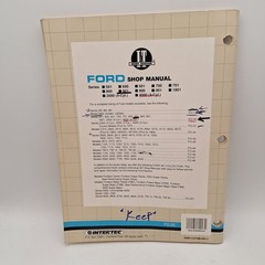 Ford I&T Shop Manual FO-20 501 601 701 801 901 600 700 800 900 1801 4000
