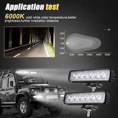 2PCS 6” LED WORK LIGHTS for Caterpillar Construction Equipment Forklift Tractor