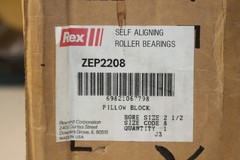 REX Pillow Block Self Aligning Bearing ZEP2208 2-1/2″ Bore New Old Stock USA