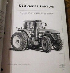 AGCO DT240A DT220A DT200A DT180A Tractor Operators Maintenance Manual Original