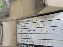 CUMMINS NTC-400 DIESEL ENGINE_AS-PICTURED_GREAT DEAL ONLY FOR SERIOUS BUYER!~