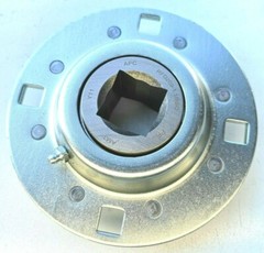 Premium 4-Bolt Flange Bearing Unit 1-1/8″ Square Bore Unverferth# 902714 74006