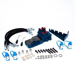 FORD TRACTOR NEW DOUBLE HYDRAULIC REMOTE CONTROL VALVE KIT 6410,6610,6710,6810
