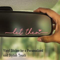 3″ x 4″ Pink Vinyl Decal Sticker for Rear View Mirror, Mental Heal Color: Pink
