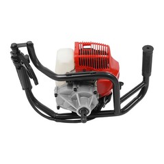 52CC Gas Powered Earth Auger Post Hole Digger Auger 2 Stroke 2hp, NO Drill Bits