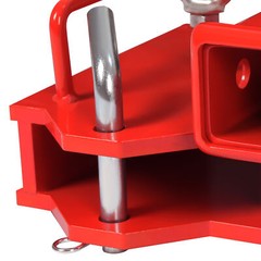 Forklift Trailer Hitch Receiver 2” Tow Hitch Attachments for Dual Pallet Fork