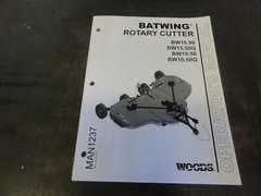 Woods BW15.50 BW15.50Q BW10.50 BW10.50Q Batwing Rotary Cutter Operator Manual