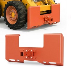 3/8″ Thick Skid Steer Mount Plate Quick Attachment w/ 2″ Trailer Hitch Receiver
