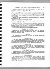 Durant Star Car C CC F M M-2 M-4 Automobile Service Repair Manual