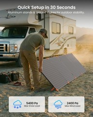 ZOUPW 450W Portable Solar Panel 38V N Type 16BB 25% High Efficiency Foldable