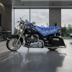 THIGHBRUSH® – AZUL – Water Repellent Motorcycle Cover and Sunshade