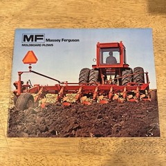 Vintage 1972 Massey Ferguson Moldboard Plow Dealer Sales Brochure Catalog