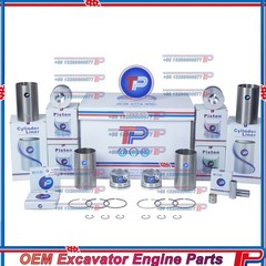 TP AU-4LE2X Tier4 Cylinder Liner Kit & Pis Kit for Isuzu Excavator Engine parts