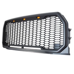 FRONT GRILLE HONEYCOMB MESH GRILL FOR 2015-2017 F150 PICKUP MATTE BLACK