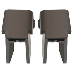 2 PCS Heavy Duty Steel Dump Truck Trailer Hinges Work on Any 2″ Rectangular T…