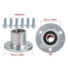 2 Pack 10×4.50-5″ Go Kart Tubeless Tires Aluminum 3 Lug Racing Slick Wheels
