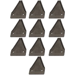 E76370 Set of 10 Sickle Sections (Length: 3.250″) Fits John Deere 1380 1424 1600