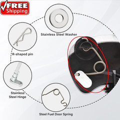 Fuel Door Hinge Pin with Gas Door Spring, for 2015-2024 F150 Loose Gas Cap Perma