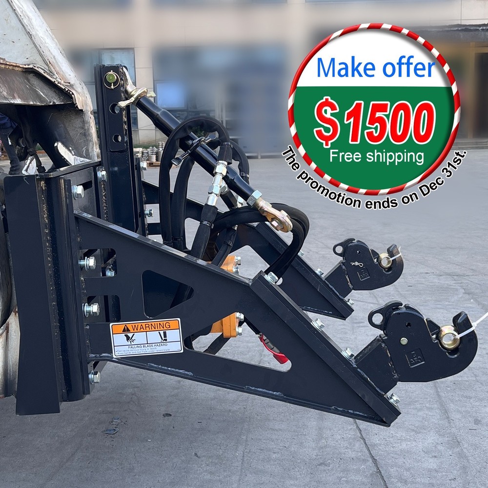 Skid Steer 3Point Adapter 20GPM Hyd to PTO 34HP 560RPM Class II Quick Hitch