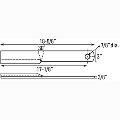 3900RCB Blade for Woods Rotary Cutter 114-2 80-4 BO80 C80 CO80 D80 MD80 MDO80