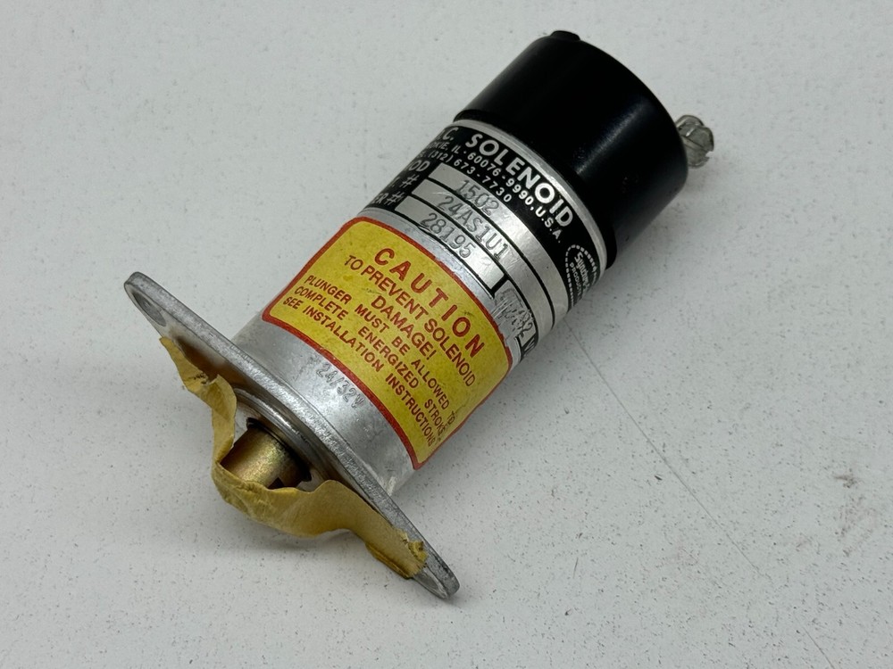 Synchro-Start Mod 1502 Part 24AS1U1 Original DC Shutoff Solenoid