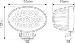 LED Flush Mount Cab Light For John Deere Tractors 7630 7720 7730 7820 7830 7920