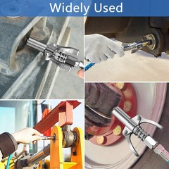 High Pressure Grease Gun Coupler Kit, with Locking Pliers & Adapters