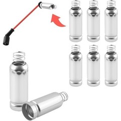 8PCS Spark Plug Wire Heat Shield Kit, Aluminum Spark Plug Heat Shield Sleeve, Hi