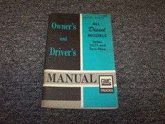 1968 GMC Series 71 Diesel Models 1-71 2-71 3-71 Owner Operator & Drivers Manual