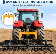 3-Point Quick Hitch Adapter for Category 1-Attachment for Tractor Steel 3000lbs