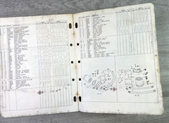 Vtg April 1973 WHITE ENGINES GAS POWER UNIT Parts List For 4 & 6 Cylinder Manual
