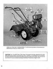 1983 Roto Tiller Power Composter Owners Manual Fits Troy-Bilt Horse Model MNL-20