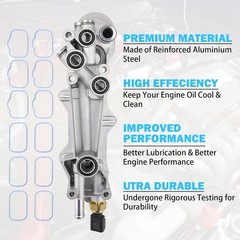 3.6 Upgraded Aluminum Engine Oil Cooler For 2011-2023 ALL Mopar, Chrysler, Dodge