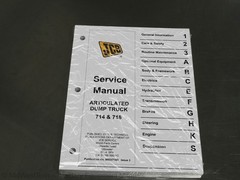 JCB 714, 718 Articulated Dump Truck Service Manual Repair Shop Book
