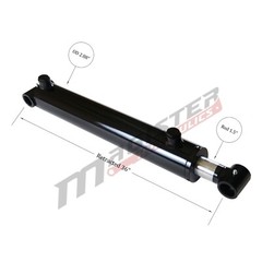 Hydraulic Cylinder Welded Double Acting 2.5″ Bore 28″ Stroke Cross Tube 2.5×28