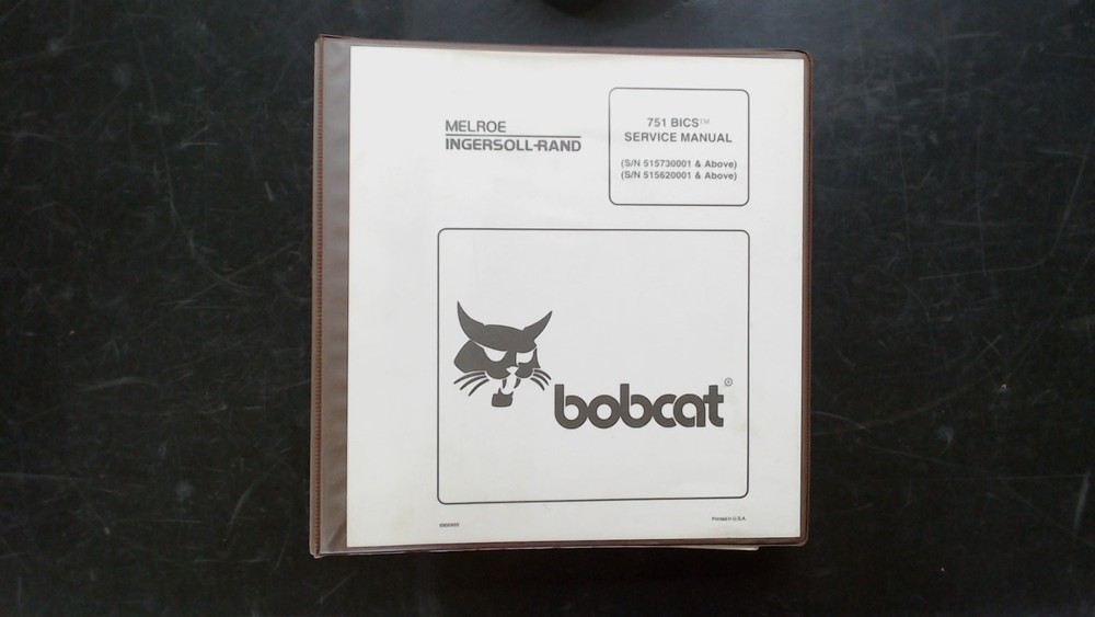 Bobcat 751 BICS Service Manual Melroe Ingersoll-Rand Part # 3000
