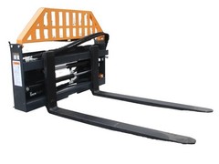 Wolverine 4000lbs Hydraulic Adjustable Skid Steer Pallet Forks Attachment