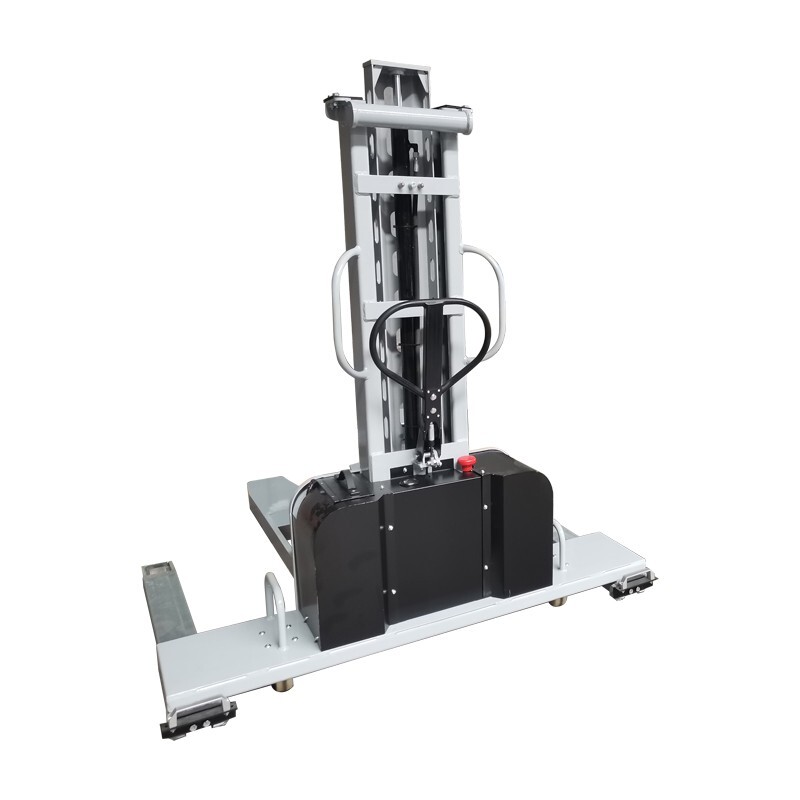 Semi-Electric Straddle Loader Self-Lifting Stacker Rough Terrain 2200 LBS 51″H