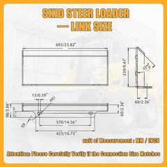 38 in Snow Blower Attachment Fit Toro Dingo Mini Skid Steer Snow Removal Cleaner